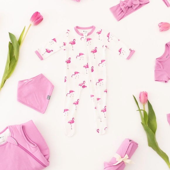 Kyte Baby footie - Flamingo 🦩 🪁 - Picture 5 of 5